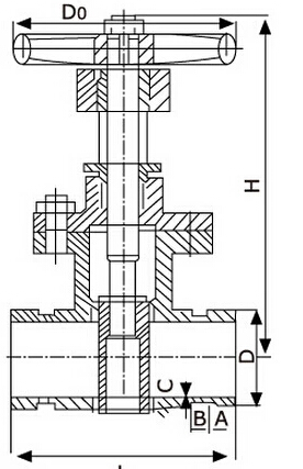 RRGX(Z81X)彈性座封閘閥（溝槽式明桿）結(jié)構(gòu)圖片